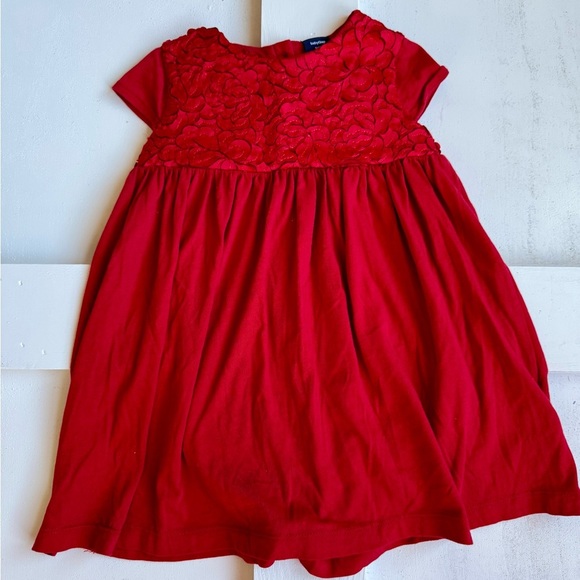 Toddler GAP Red A-line Dress with Short Sleeves - Picture 2 of 2